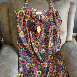 Natural Life Floral Sunflower Print Dress